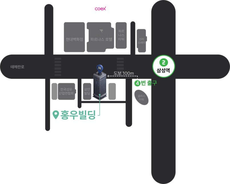 법무법인JR 오시는 길 지도 이미지